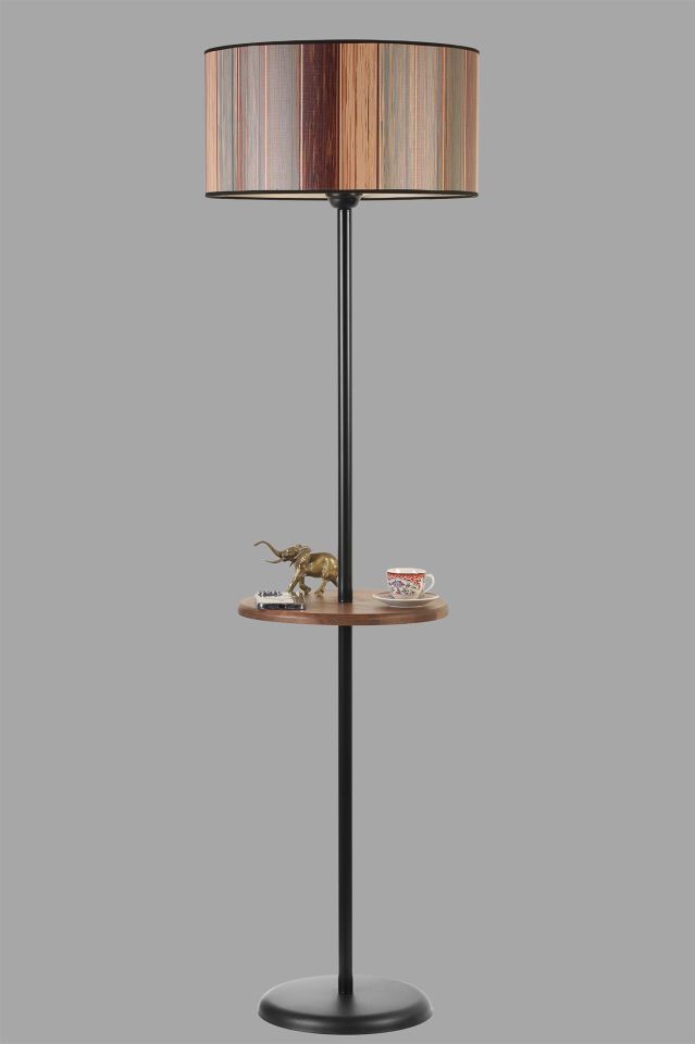 MERCAN SİYAH SEHPALI SİLİNDİR RENKLİ LAMBADER