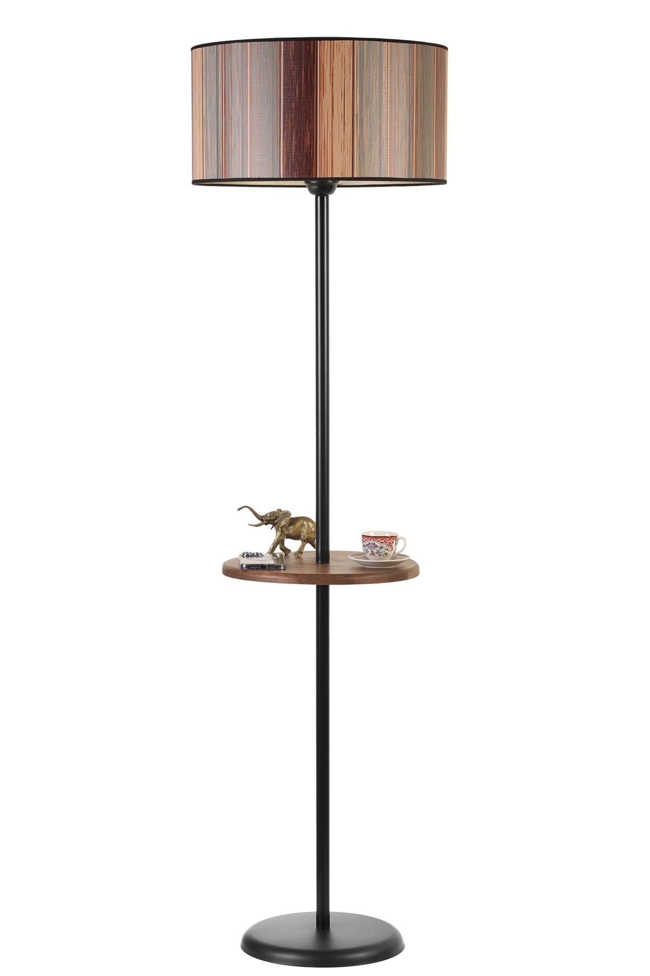 MERCAN SİYAH SEHPALI SİLİNDİR RENKLİ LAMBADER