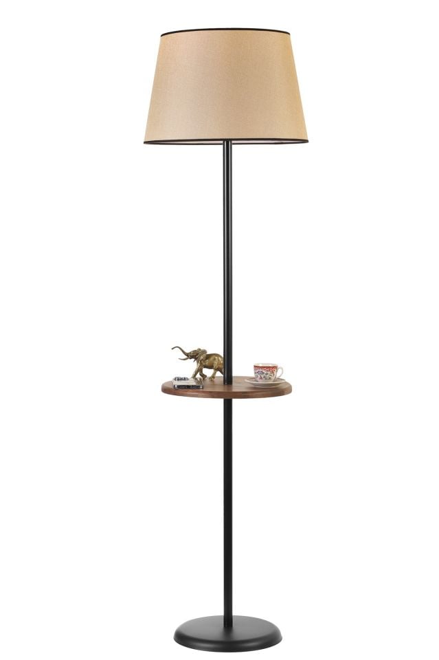 MERCAN SİYAH SEHPALI PRAMİT AÇIK HASIR LAMBADER