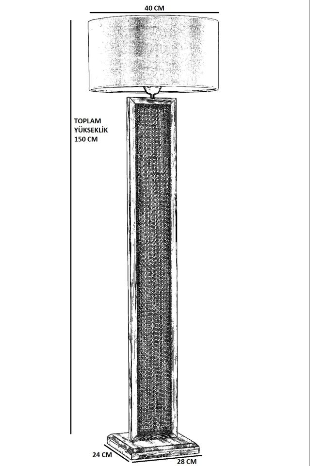 RİBON CEVİZ SİLİNDİR RENKLİ LAMBADER