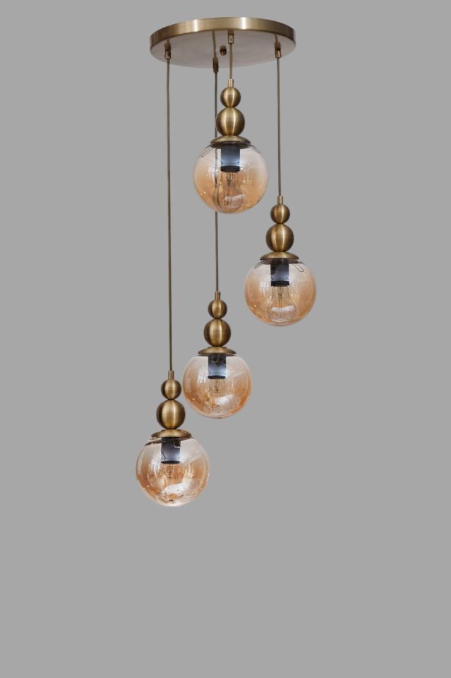 YAREN 4 LÜ TEPSİLİ ESKİTME BAL CAMLI SARKIT