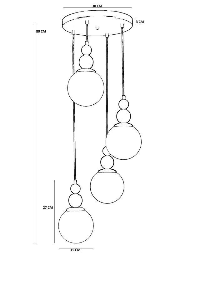 YAREN 4 LÜ TEPSİLİ ESKİTME BAL CAMLI SARKIT