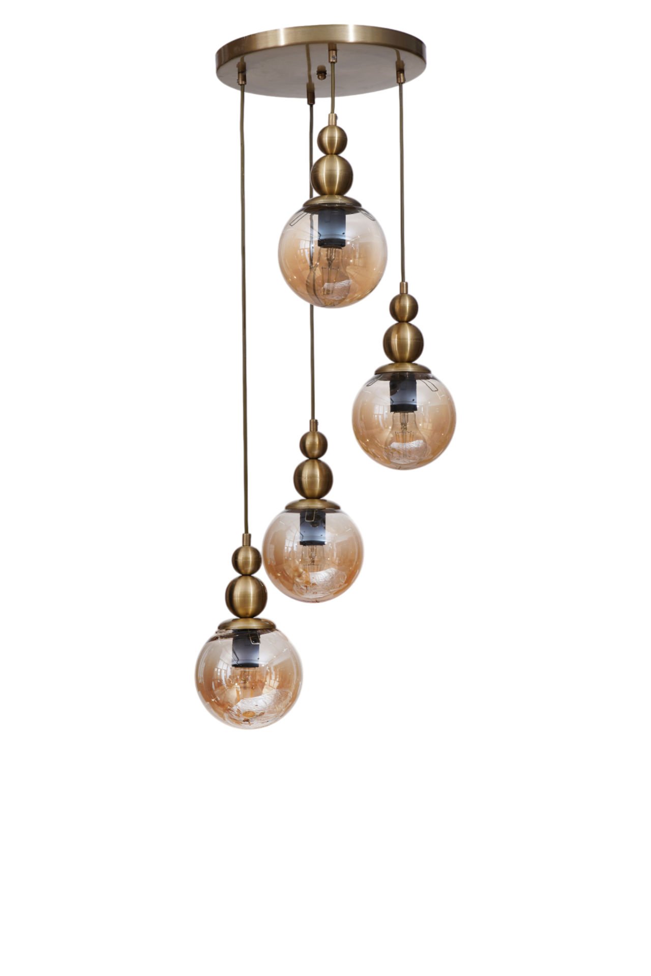 YAREN 4 LÜ TEPSİLİ ESKİTME BAL CAMLI SARKIT