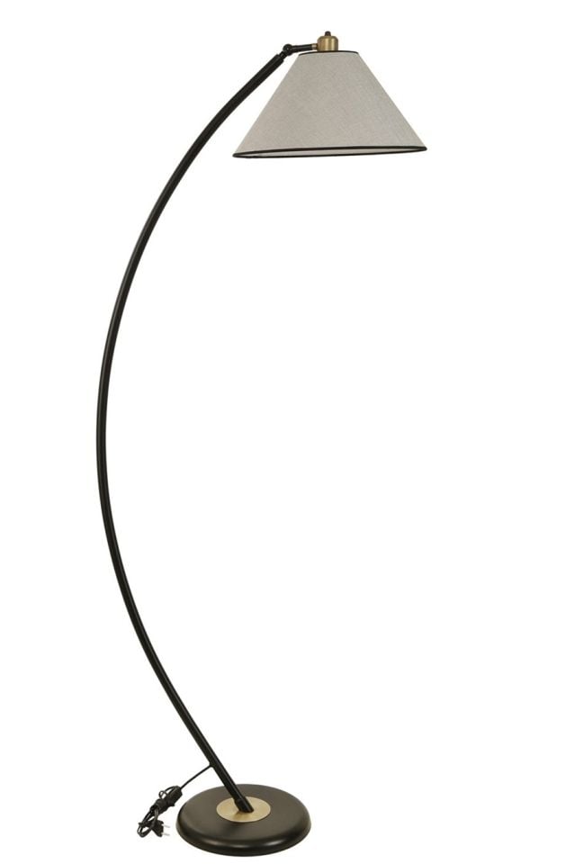 HİLAL SİYAH LAMBADER AÇIK HASIR GRİ ABAJURLU