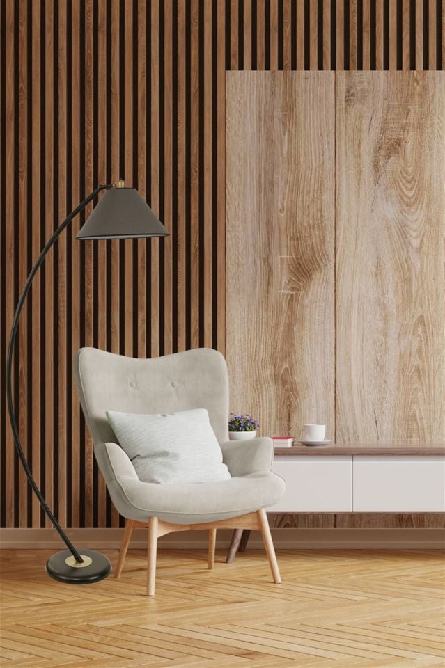 HİLAL SİYAH LAMBADER KOYU GRİ ABAJURLU