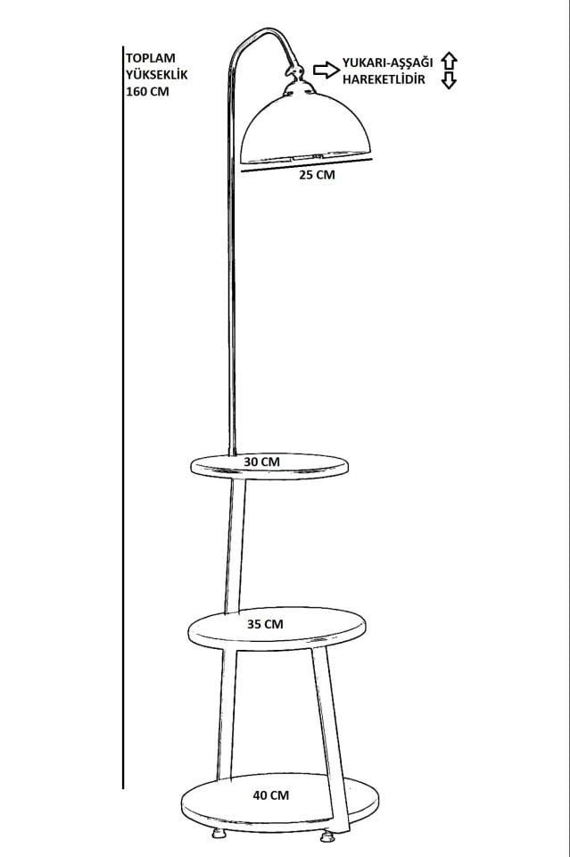 SORTİ SİYAH ROTA BAŞLIKLI LAMBADER