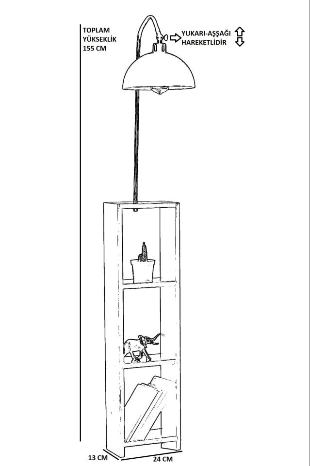 STELO SİYAH RETRO BAŞLIKLI LAMBADER