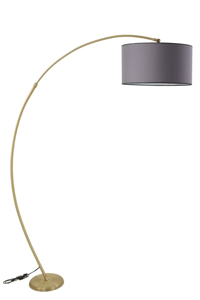 MISRA ESKİTME LAMBADER SİLİNDİR KOYU GRİ ABAJURLU