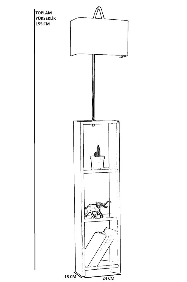 STELO SİYAH DİKDÖRTGEN RATTAN LAMBADER