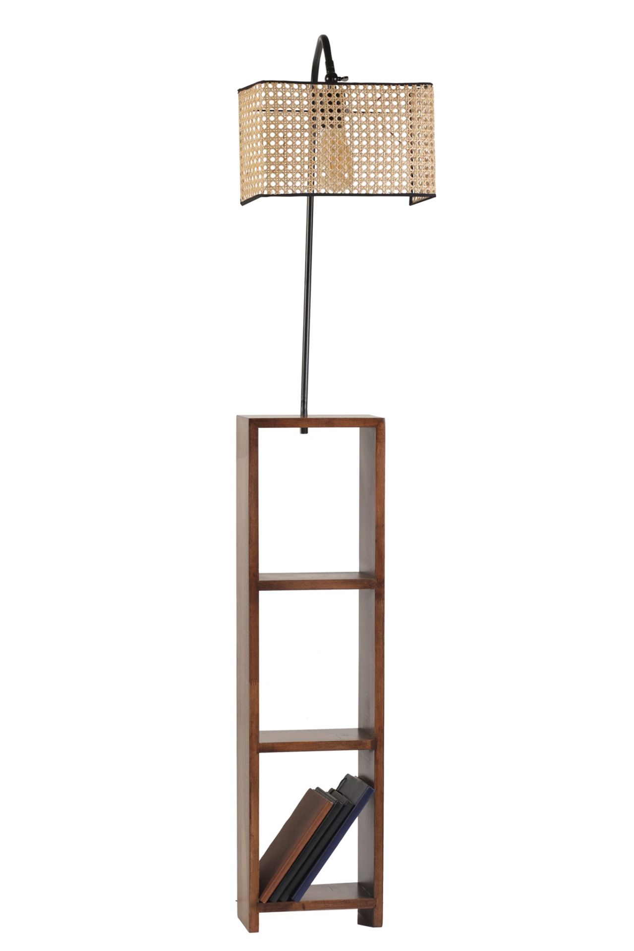 STELO SİYAH DİKDÖRTGEN RATTAN LAMBADER