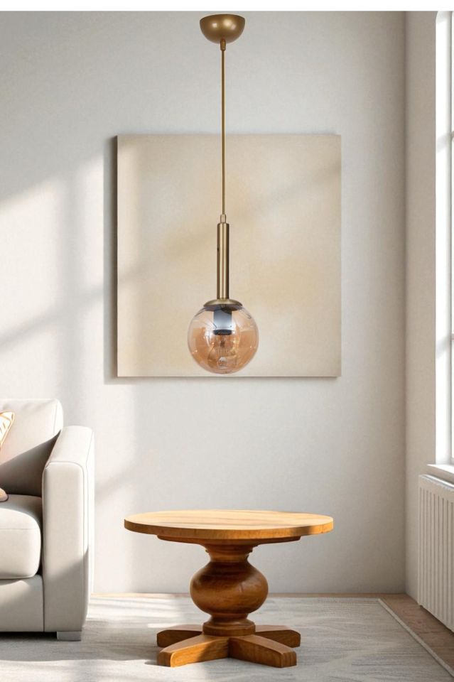 SEZGİ TEKLİ ESKİTME BAL CAMLI SARKIT