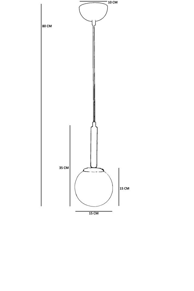 SEZGİ TEKLİ ESKİTME BAL CAMLI SARKIT