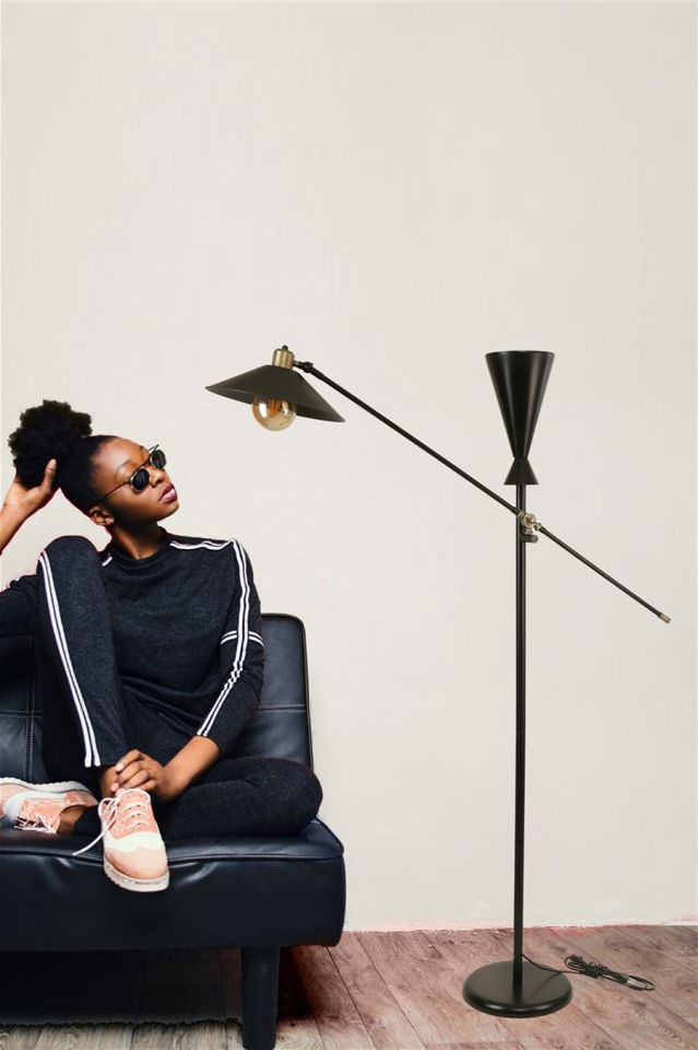 TORONTO SİYAH LAMBADER METAL BAŞLIKLI