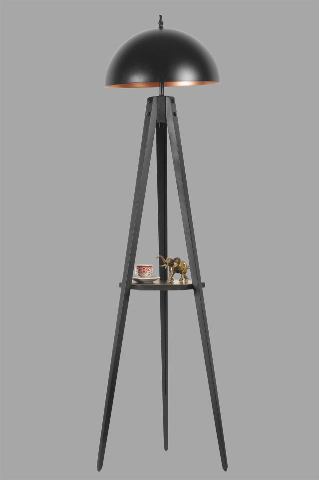 SEHPALI TRİPOD SİYAH BÜYÜK RETRO BAŞLIKLI LAMBADER
