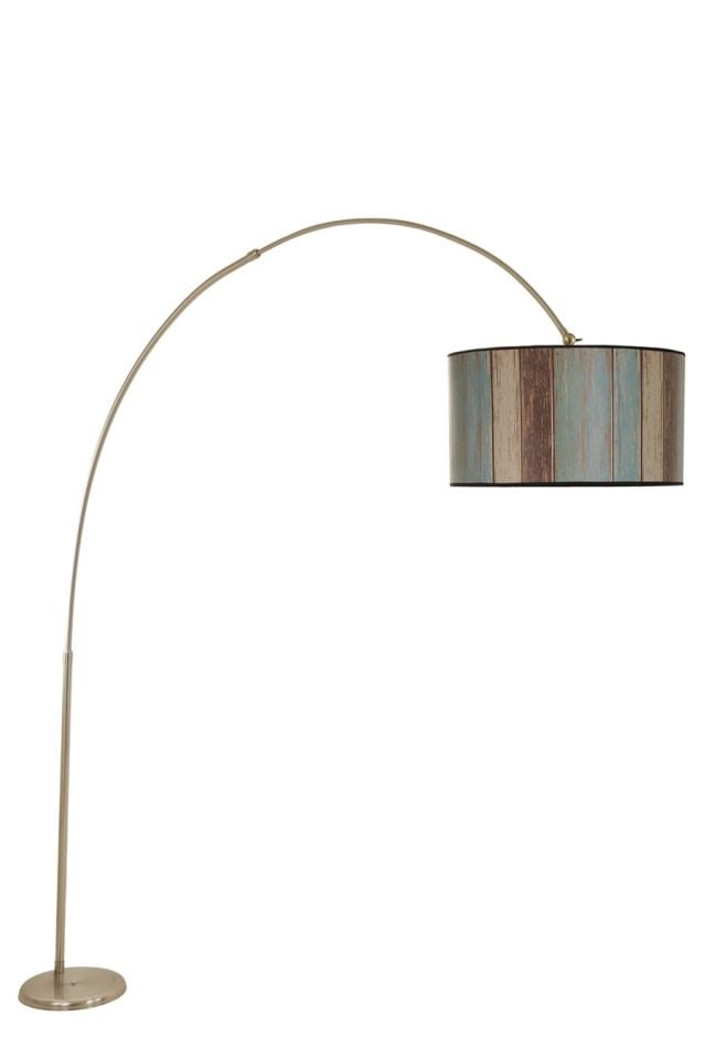 DEVE BOYNU MAT KROM LAMBADER SİLİNDİR RENKLİ ABAJURLU