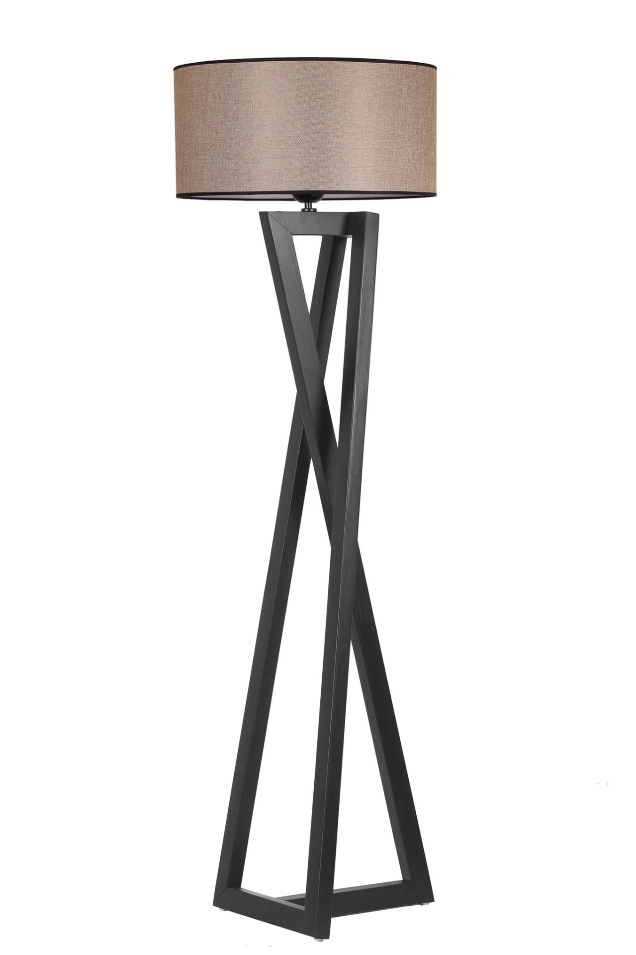 MAÇKA SİYAH SİLİNDİR KOYU HASIR ABAJURLU LAMBADER