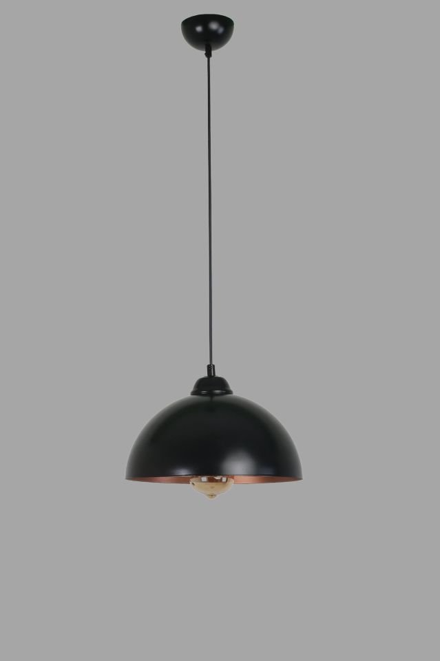 RETRO BAŞLIKLI SİYAH SARKIT