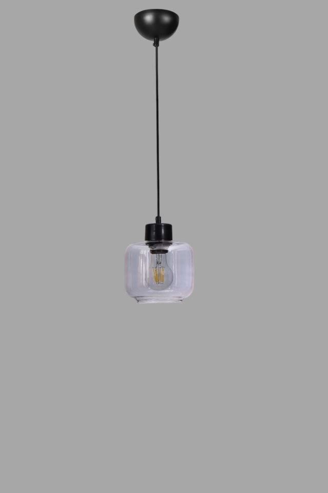 PARLA TEKLİ SİYAH FÜME CAMLI SARKIT