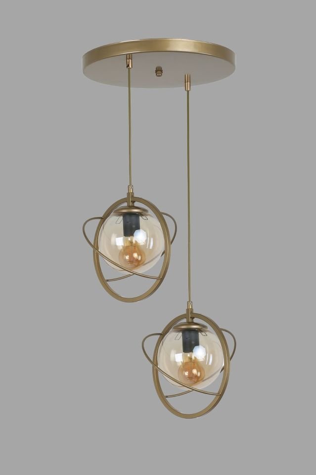 NEPAL 2 Lİ TEPSİLİ ESKİTME BAL CAMLI SARKIT