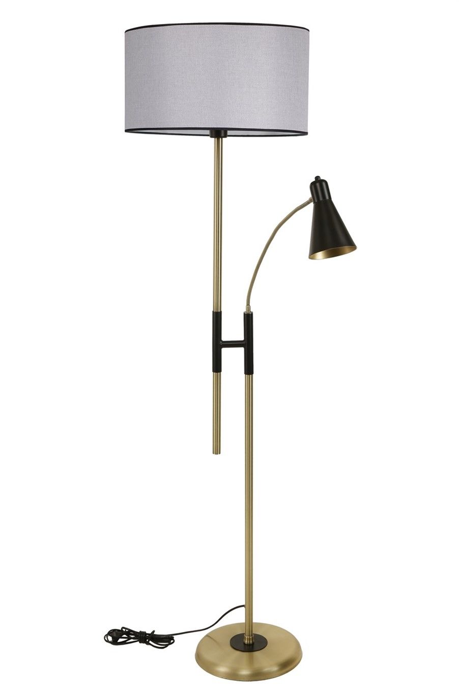 FORZA ESKİTME LAMBADER SİLİNDİR AÇIK HASIR GRİ ABAJURLU