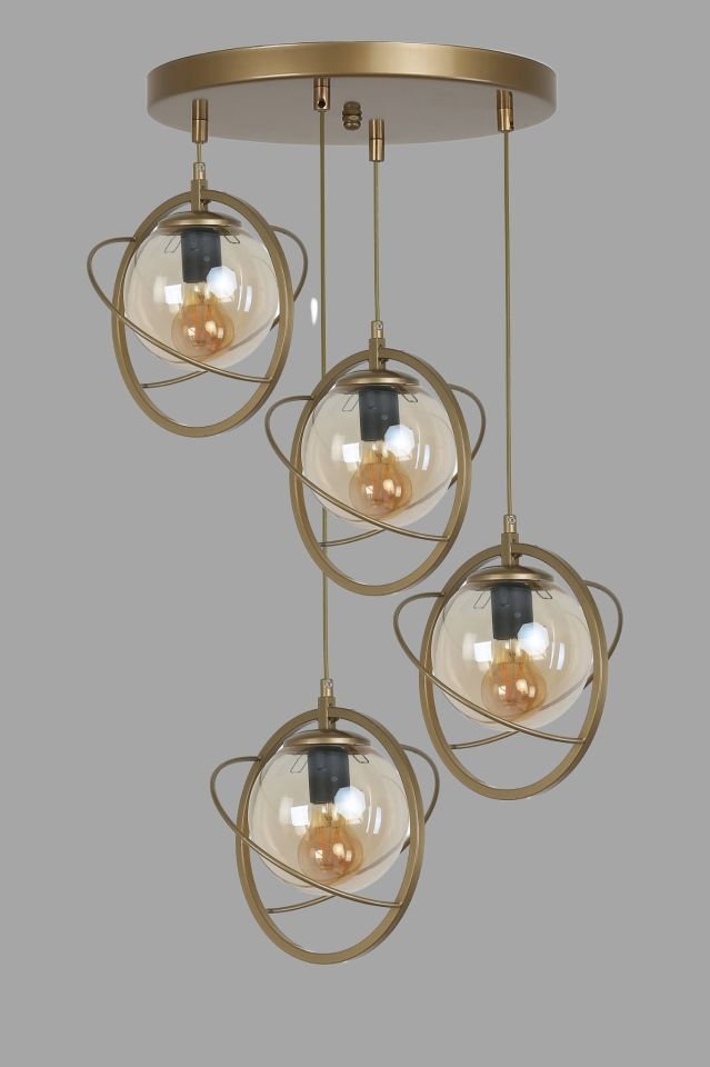 NEPAL 4 LÜ TEPSİLİ ESKİTME BAL CAMLI SARKIT