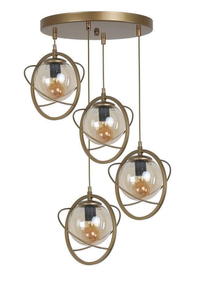 NEPAL 4 LÜ TEPSİLİ ESKİTME BAL CAMLI SARKIT