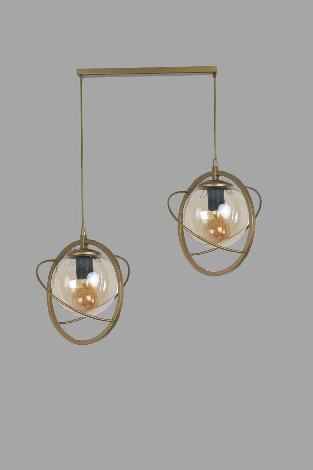 NEPAL 2 Lİ SIRALI ESKİTME BAL CAMLI SARKIT