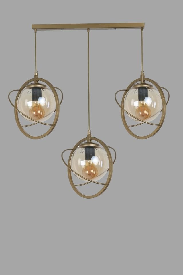 NEPAL 3 LÜ SIRALI ESKİTME BAL CAMLI SARKIT