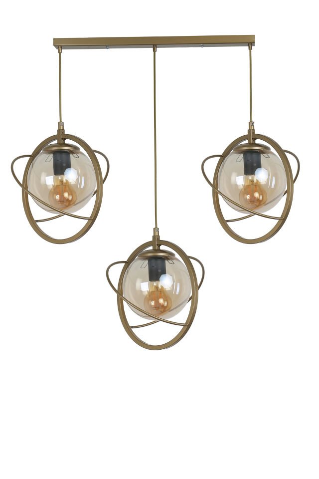 NEPAL 3 LÜ SIRALI ESKİTME BAL CAMLI SARKIT