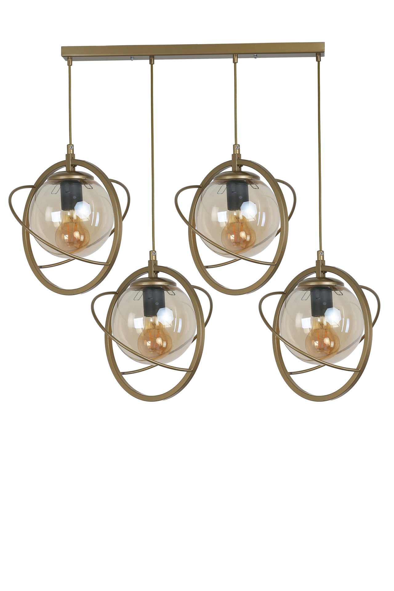 NEPAL 4 LÜ SIRALI ESKİTME BAL CAMLI SARKIT