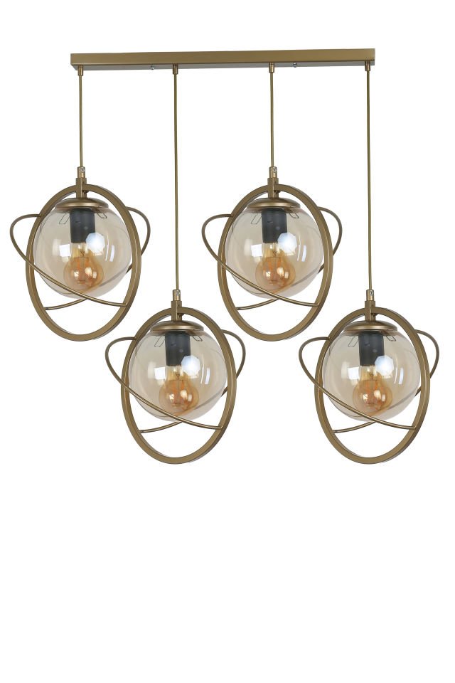 NEPAL 4 LÜ SIRALI ESKİTME BAL CAMLI SARKIT