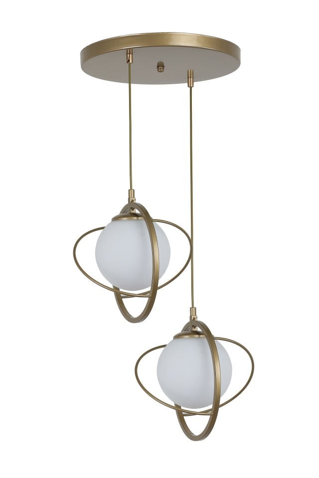 NEPAL 2 Lİ TEPSİLİ ESKİTME BEYAZ CAMLI SARKIT