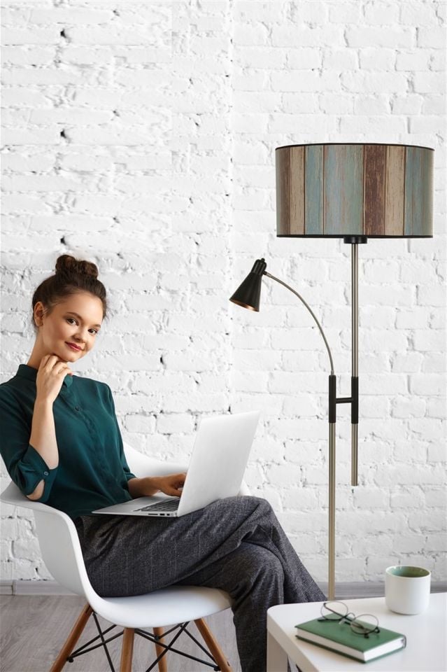 FORZA MAT KROM LAMBADER SİLİNDİR RENKLİ ABAJURLU