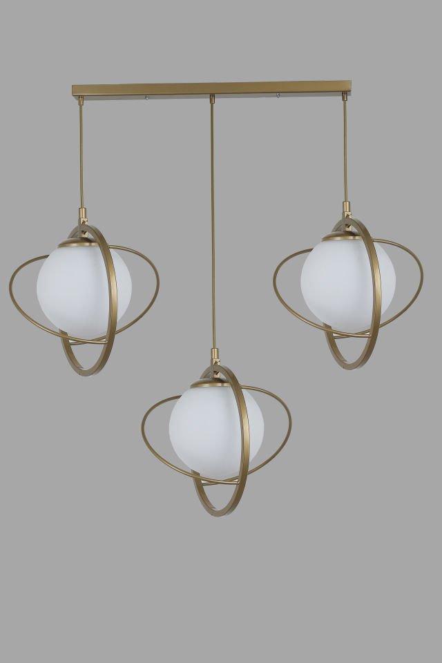 NEPAL 3 LÜ SIRALI ESKİTME BEYAZ CAMLI SARKIT