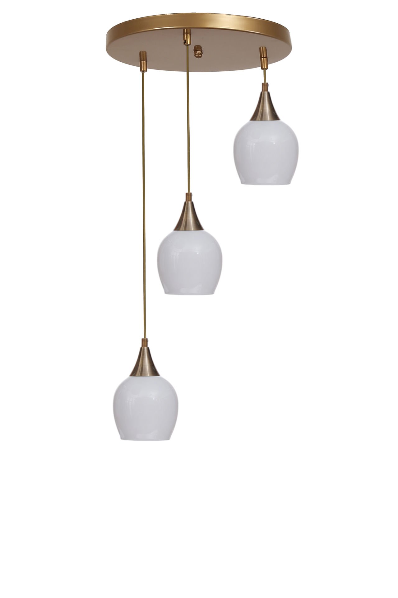 ENZO 3 LÜ TEPSİLİ ESKİTME BEYAZ CAMLI SARKIT