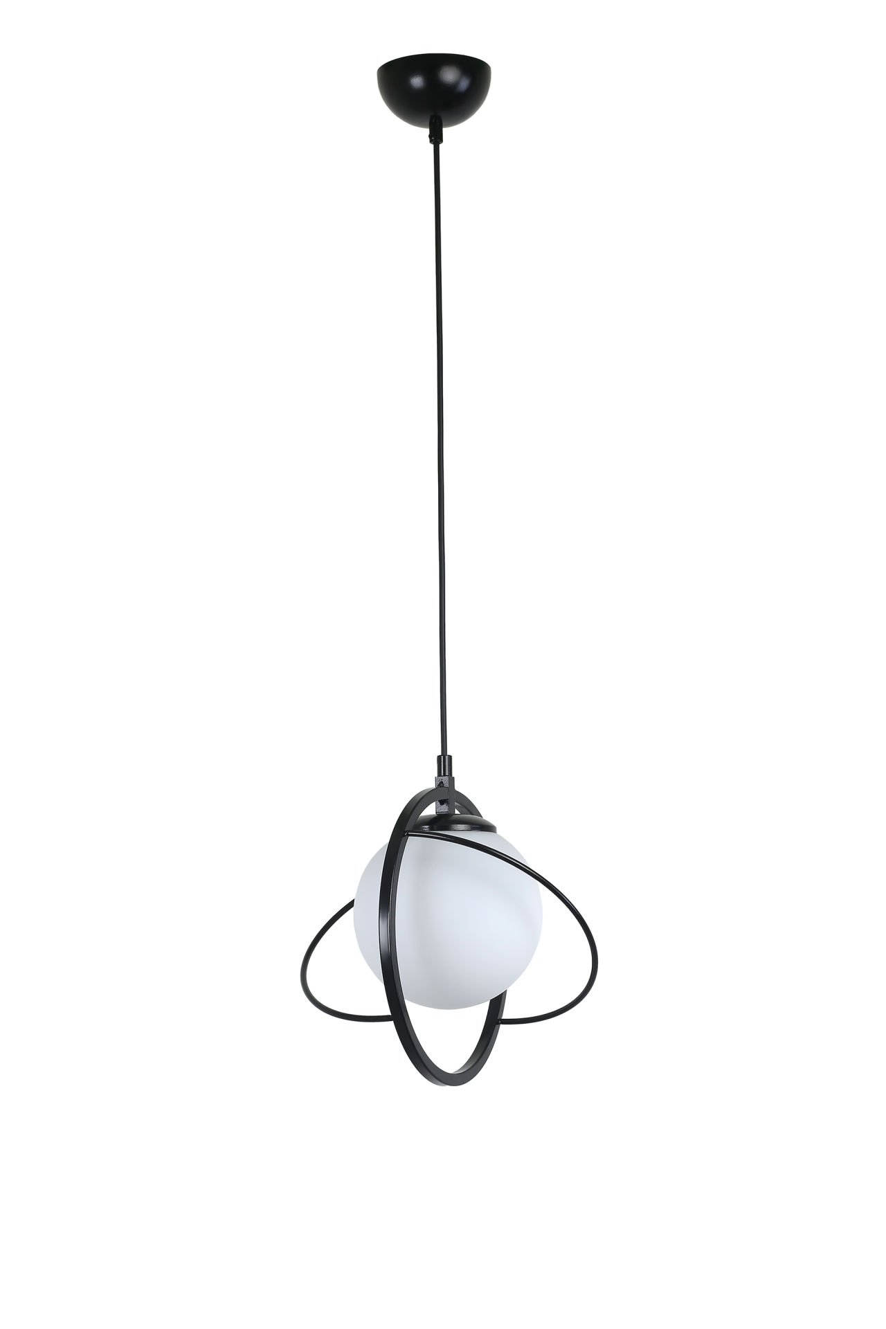 NEPAL TEKLİ SİYAH BEYAZ CAMLI SARKIT