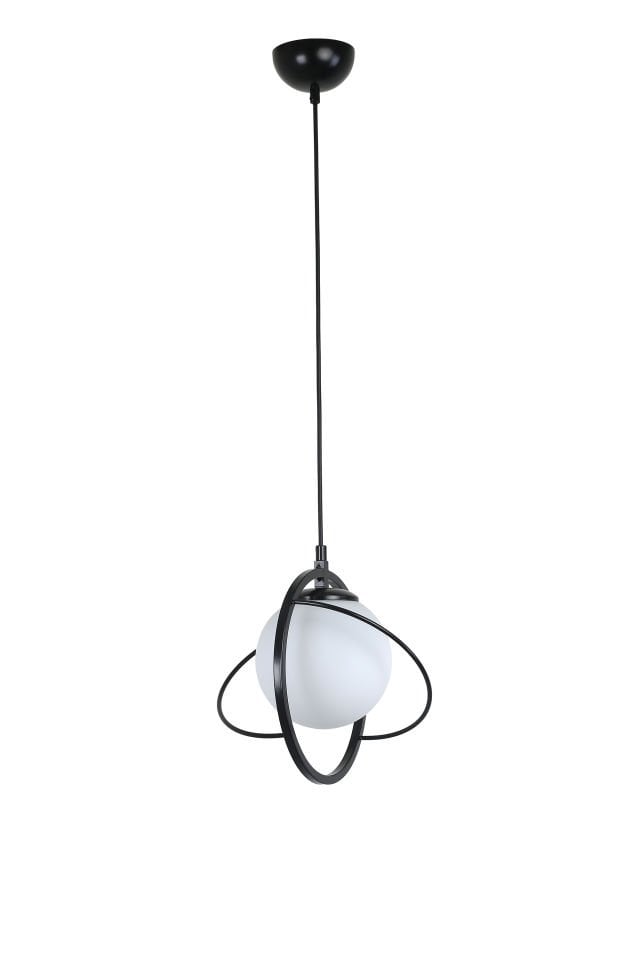 NEPAL TEKLİ SİYAH BEYAZ CAMLI SARKIT