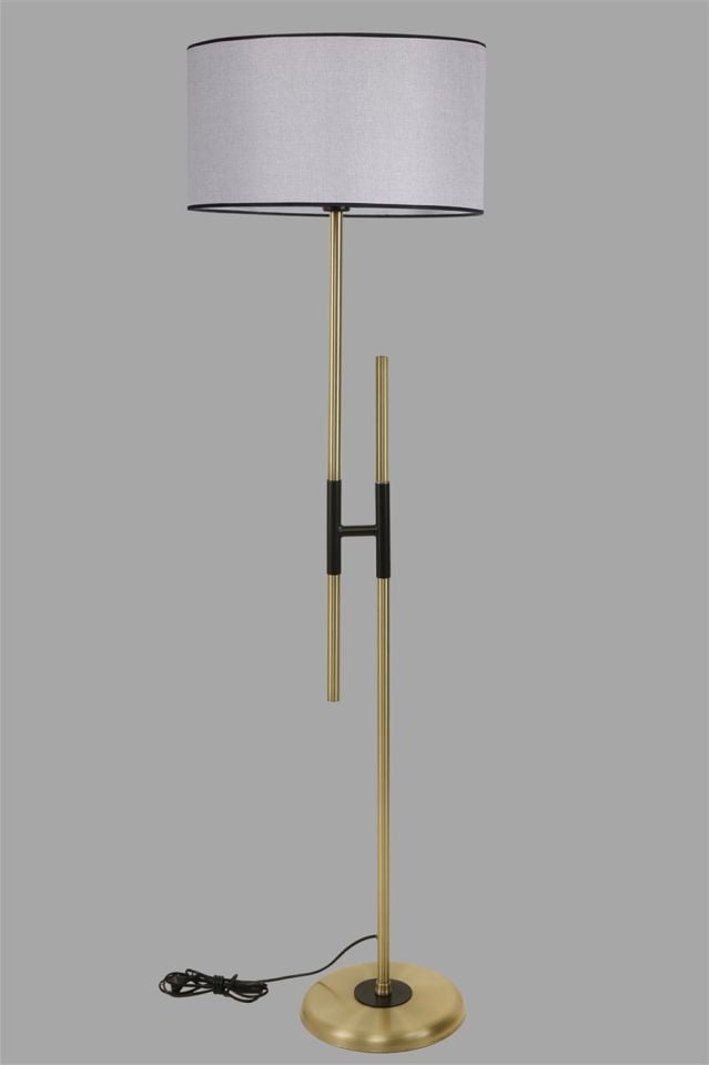 FELİX ESKİTME LAMBADER SİLİNDİR AÇIK HASIR GRİ ABAJURLU