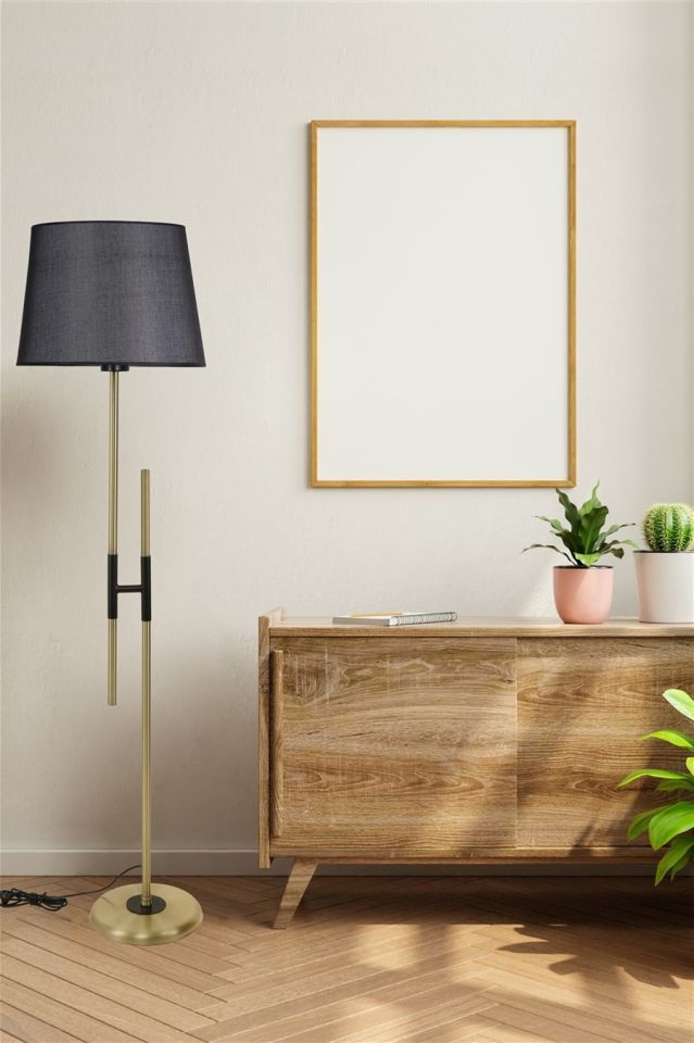 FELİX ESKİTME LAMBADER PRAMİT HASIR SİYAH ABAJURLU