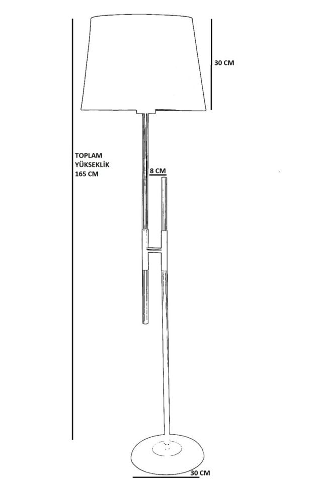 FELİX ESKİTME LAMBADER PRAMİT AÇIK HASIR ABAJURLU