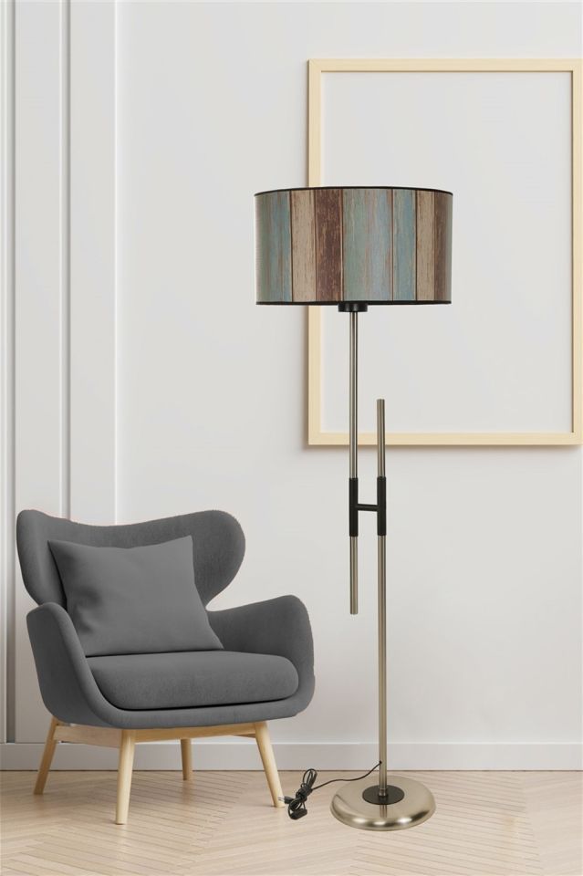 FELİX MAT KROM LAMBADER SİLİNDİR RENKLİ ABAJURLU