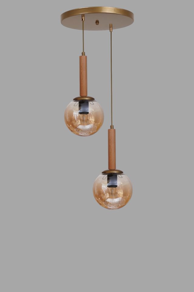 IŞIL 2 Lİ TEPSİLİ NATUREL BAL CAMLI SARKIT