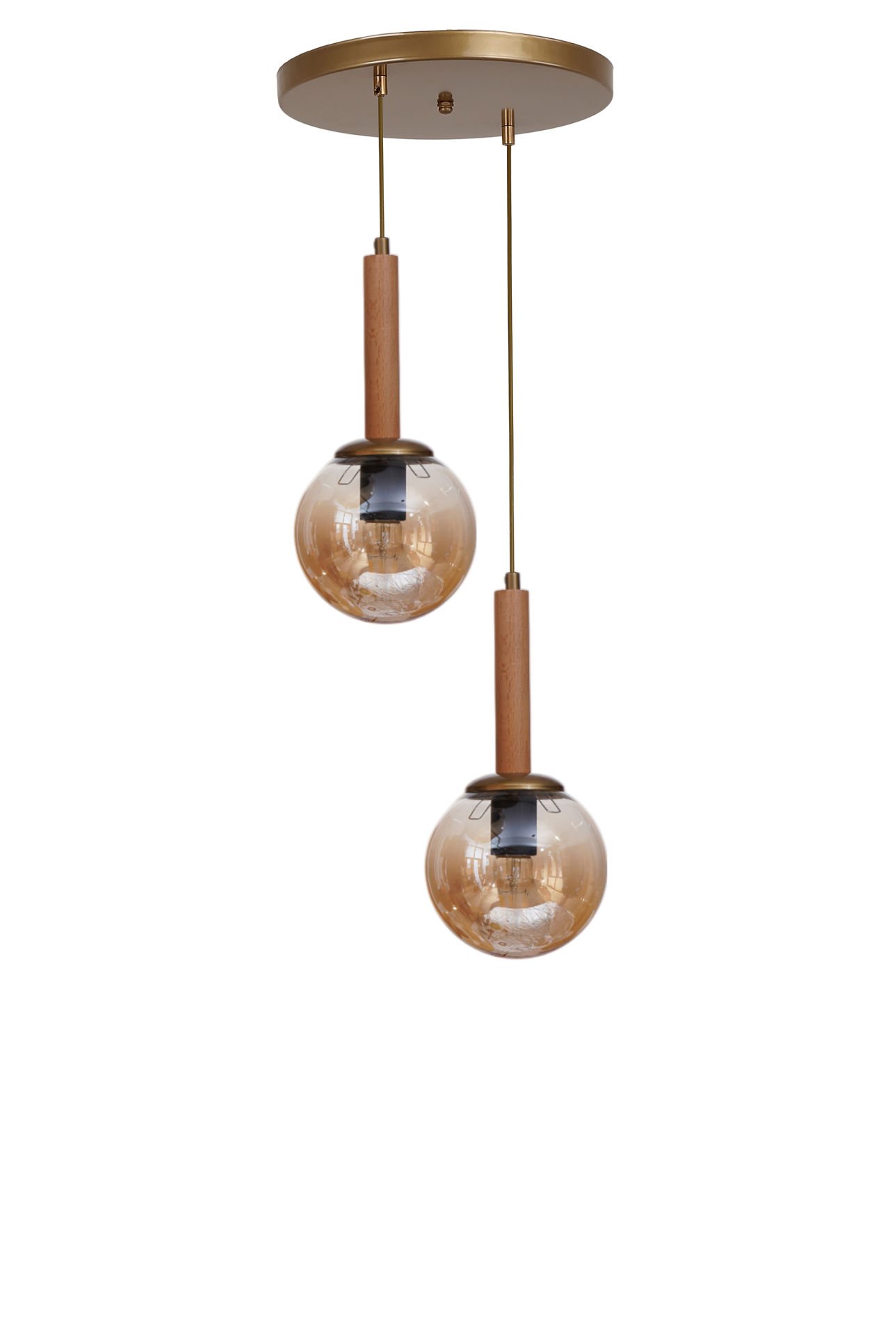 IŞIL 2 Lİ TEPSİLİ NATUREL BAL CAMLI SARKIT