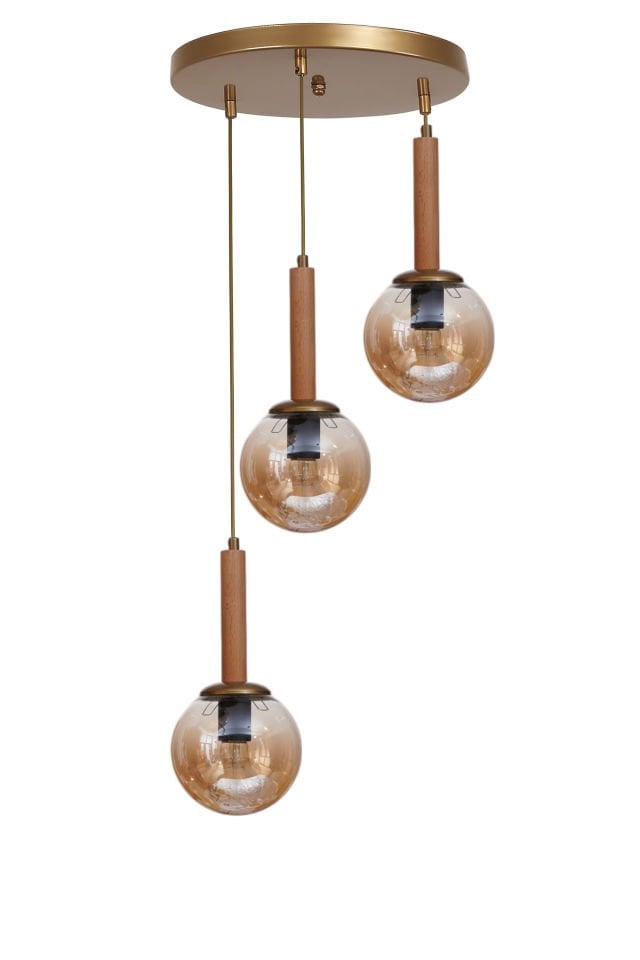IŞIL 3 LÜ TEPSİLİ NATUREL BAL CAMLI SARKIT