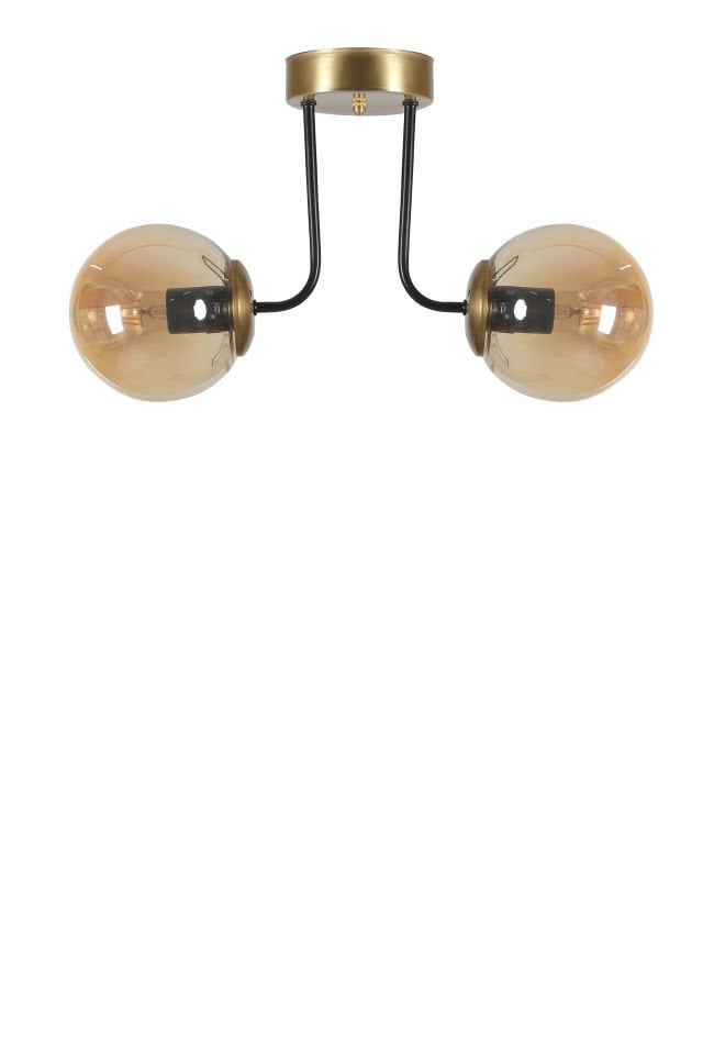 PABLO 2 Lİ ESKİTME BAL CAMLI AVİZE