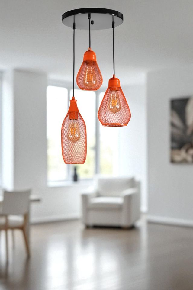 KARMAŞIK 3 LÜ TEPSİLİ TURUNCU SARKIT