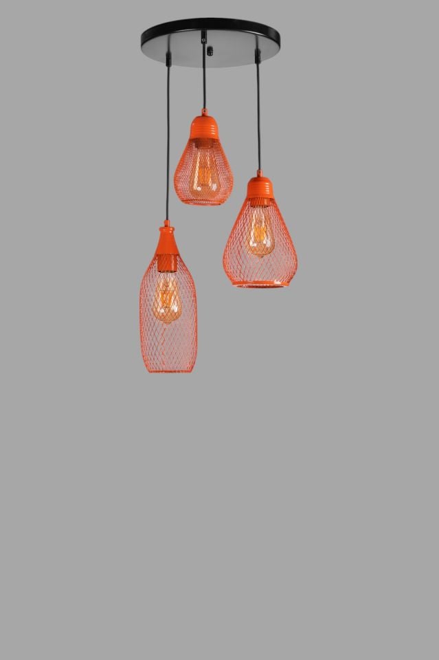 KARMAŞIK 3 LÜ TEPSİLİ TURUNCU SARKIT