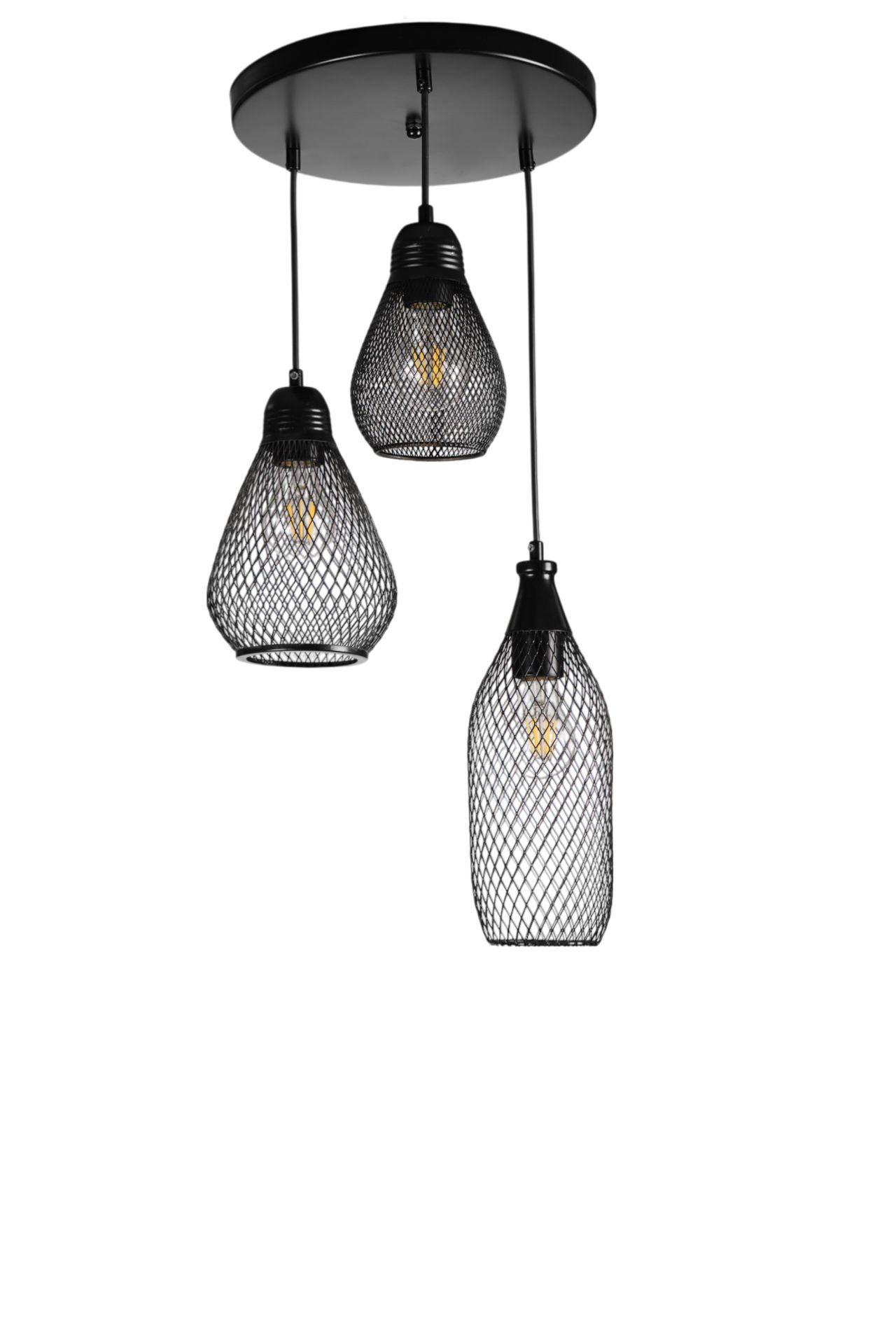 KARMAŞIK 3 LÜ TEPSİLİ SİYAH SARKIT