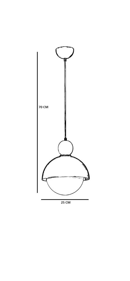 RETRO 3 ESKİTME BEYAZ CAMLI SARKIT