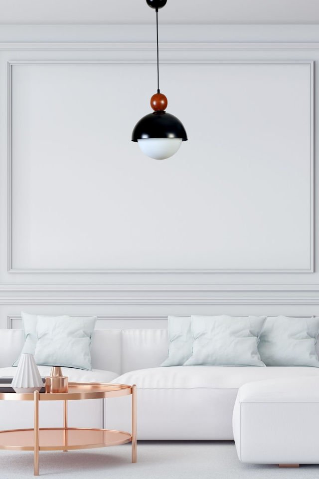 RETRO 3 SİYAH BEYAZ CAMLI SARKIT